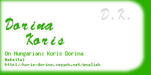 dorina koris business card